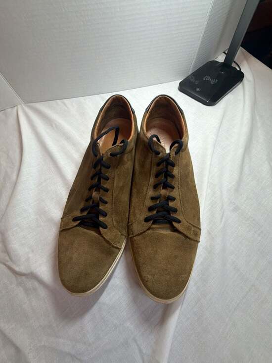Allen Edmonds Other - Allen Edmonds Suede Leather Sneakers Olive Green Size 14